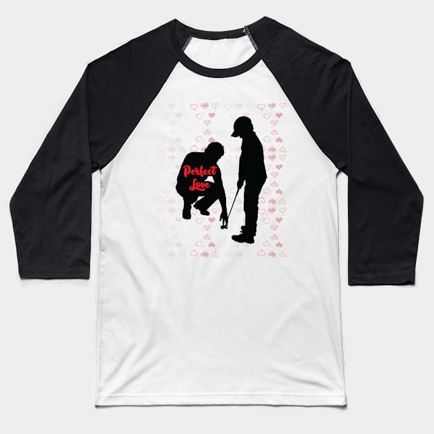 Perfect Love Baseball T-Shirt by VectorPB